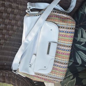 STONE MOUNTAIN : Summer straw and leather handbag!